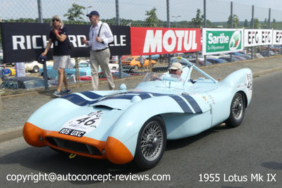 Lotus Mk VIII, Mk IX and Mk X aerodynamic sports racing car 1955